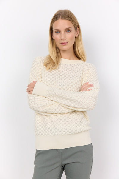 SC-AMELA 1 Pullover Creme