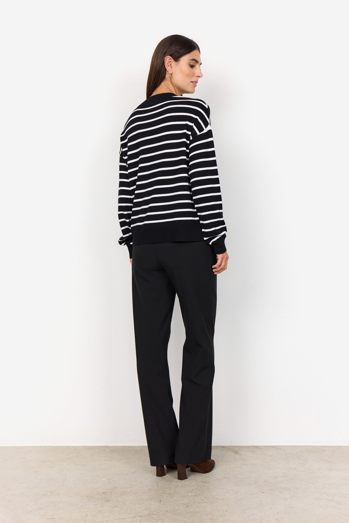 SC-DOLLIE STRIPE 780 Pullover Schwarz