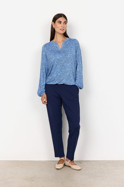 SC-MARICA AOP 312 Bluse Hellblau