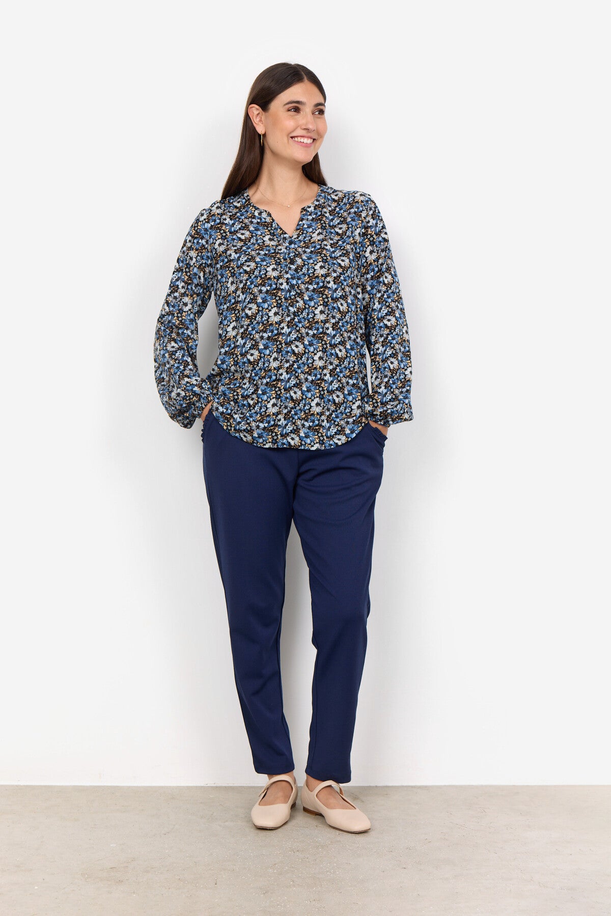 SC-OLIN 1 Bluse Hellblau