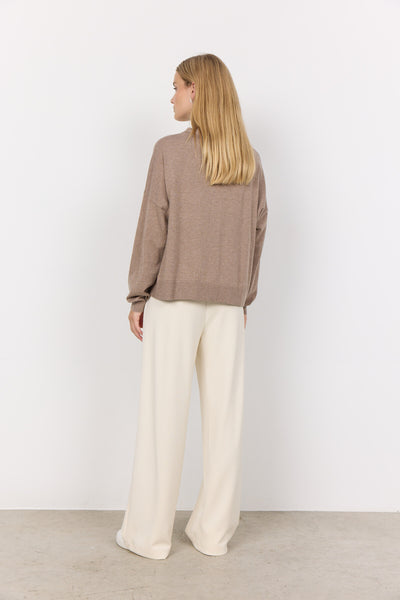 SC-NICOLINE 2 Cardigan Dunkler Sand