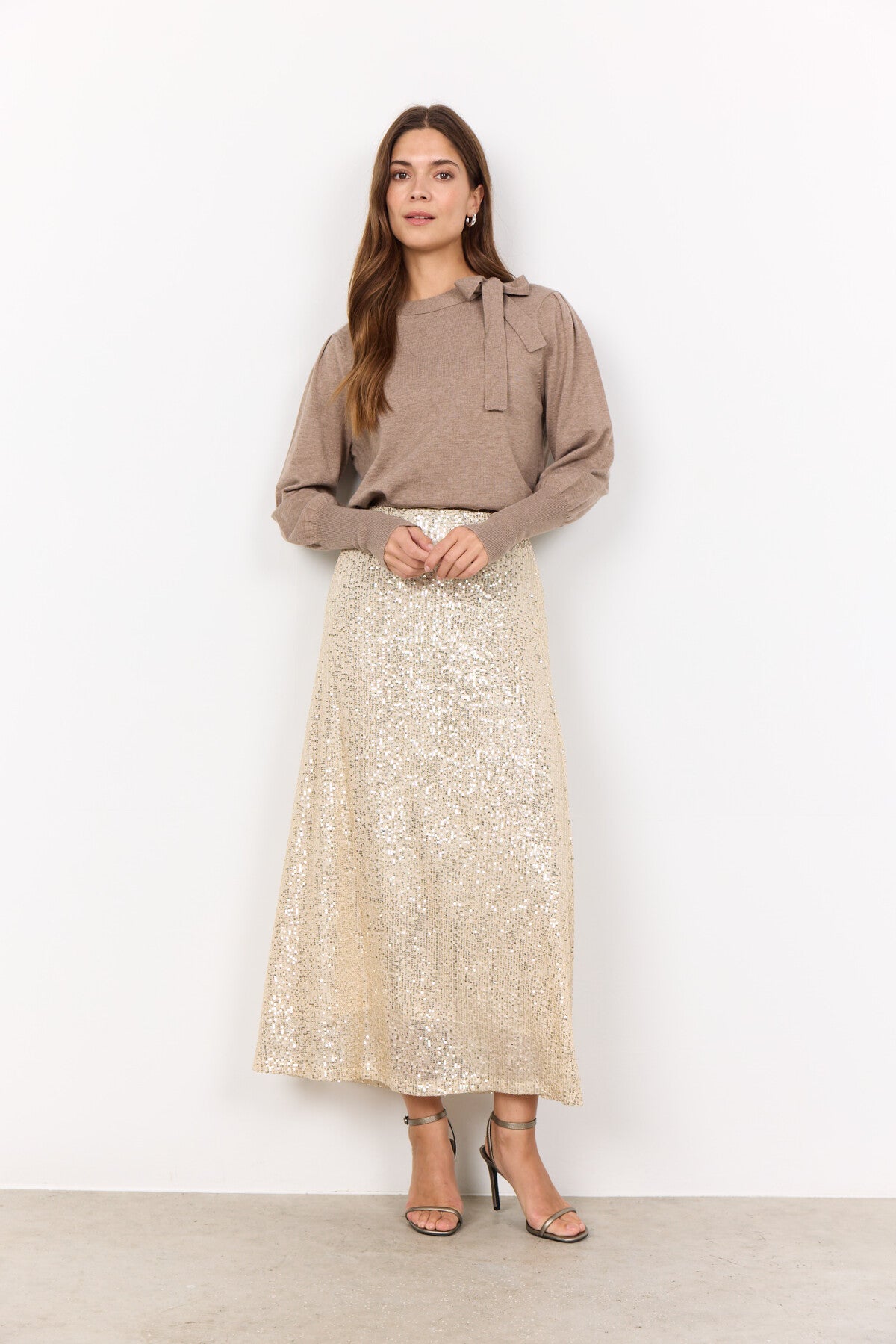 SC-NICOLINE 1 Pullover Dunkler Sand