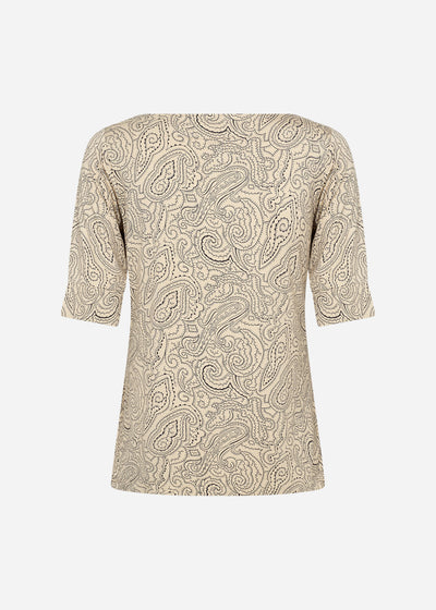 SC-MARICA AOP 310 T-shirt Creme