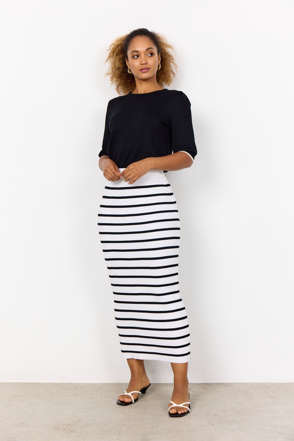 SC-DOLLIE STRIPE 778 Rock Wollweiß