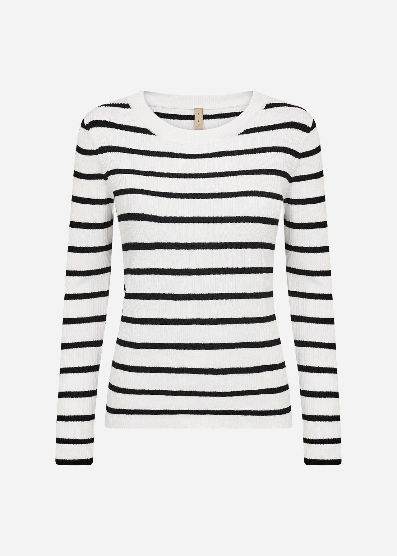 SC-DOLLIE STRIPE 777 Pullover Wollweiß