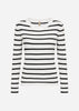 SC-DOLLIE STRIPE 777 Pullover Wollweiß