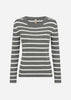 SC-DOLLIE STRIPE 777 Pullover Staubiges Grün