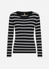 SC-DOLLIE STRIPE 777 Pullover Schwarz