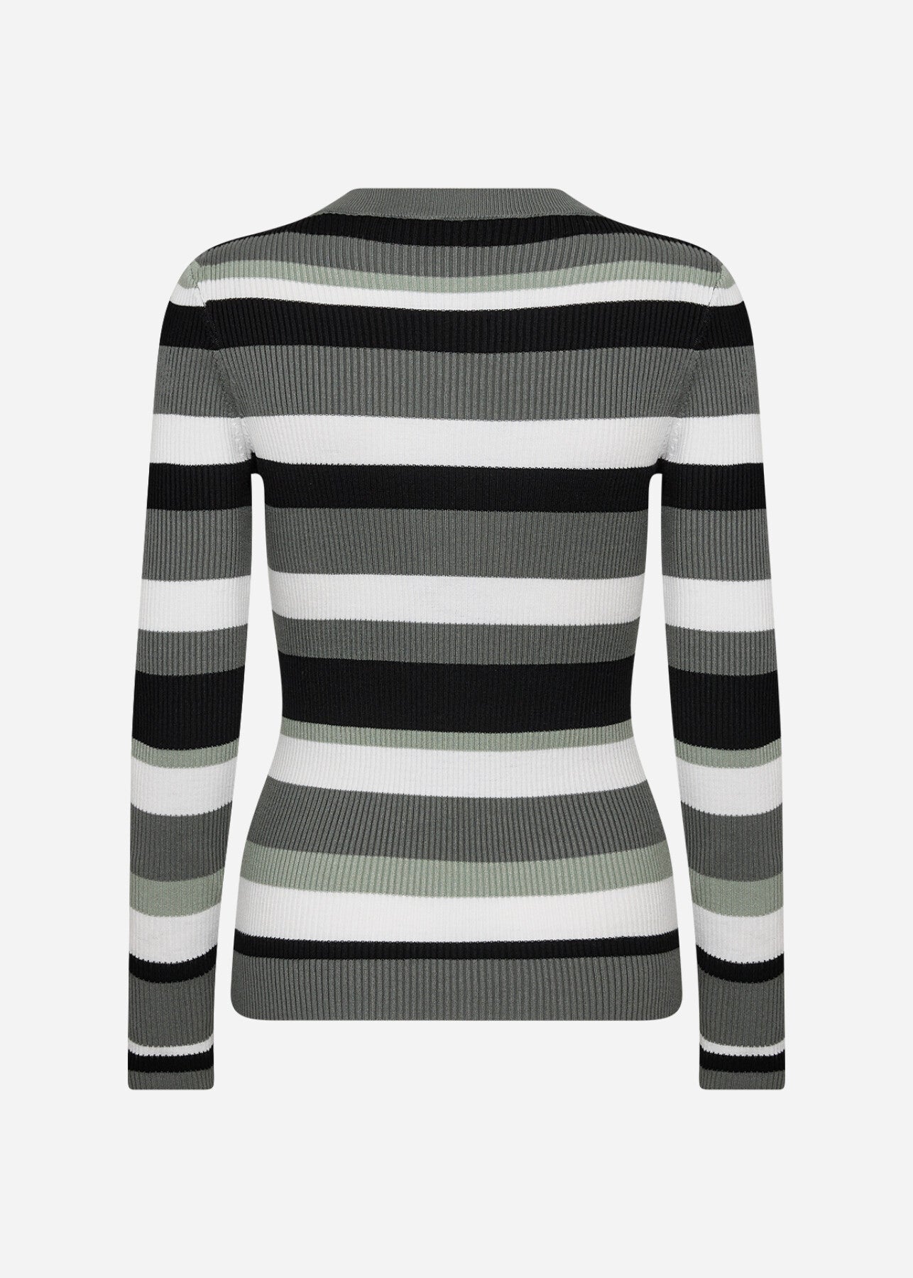 SC-DOLLIE STRIPE 779 Pullover Staubiges Grün