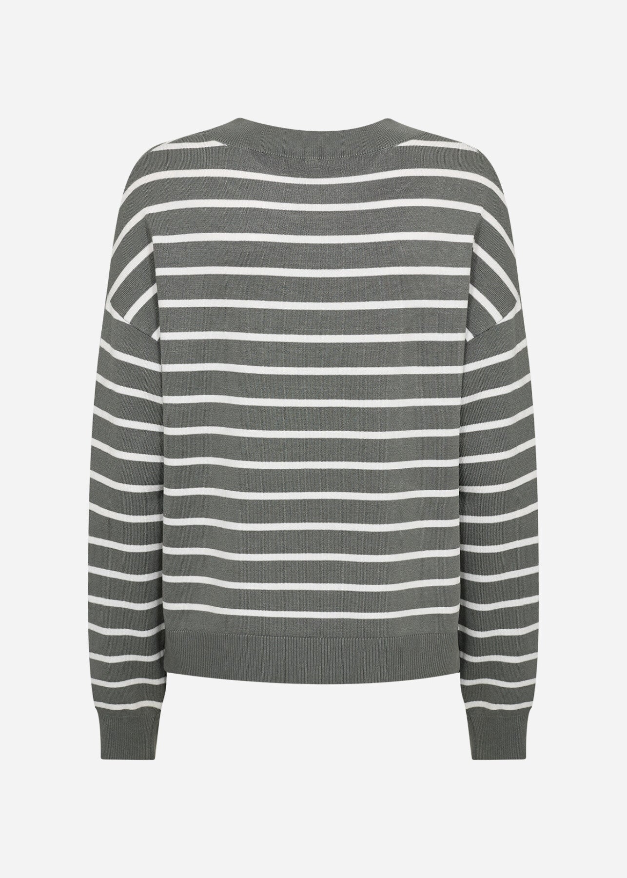 SC-DOLLIE STRIPE 780 Pullover Staubiges Grün