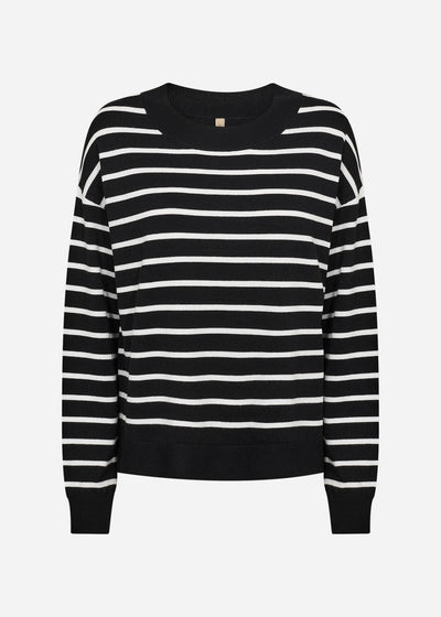 SC-DOLLIE STRIPE 780 Pullover Schwarz