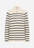 SC-REMONE STRIPE 33 Pullover Creme