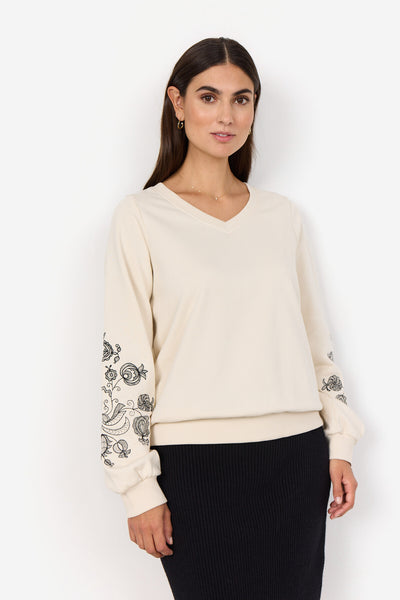 SC-ODETTE 2 Sweatshirt Creme