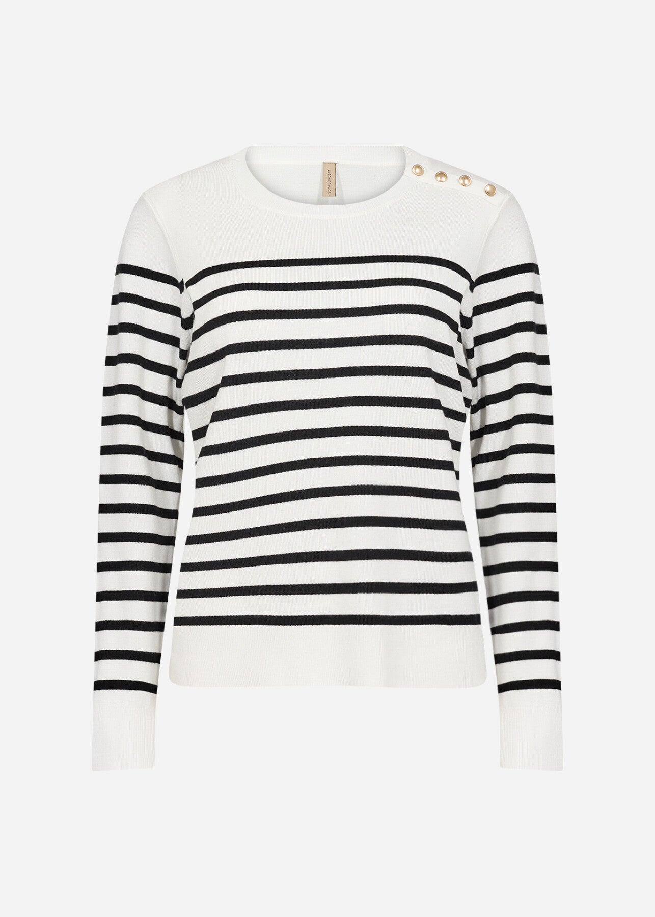 SC-DOLLIE STRIPE 783 Pullover Schwarz