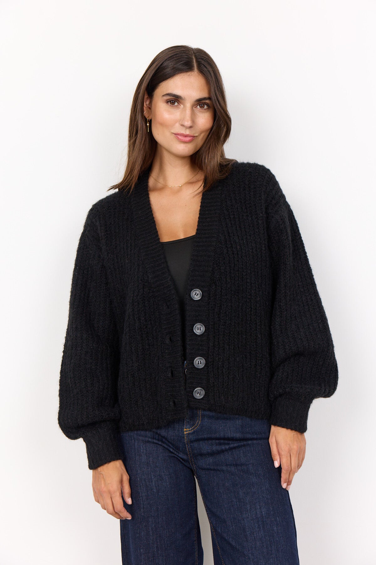 SC-GUNNA 8 Cardigan Schwarz