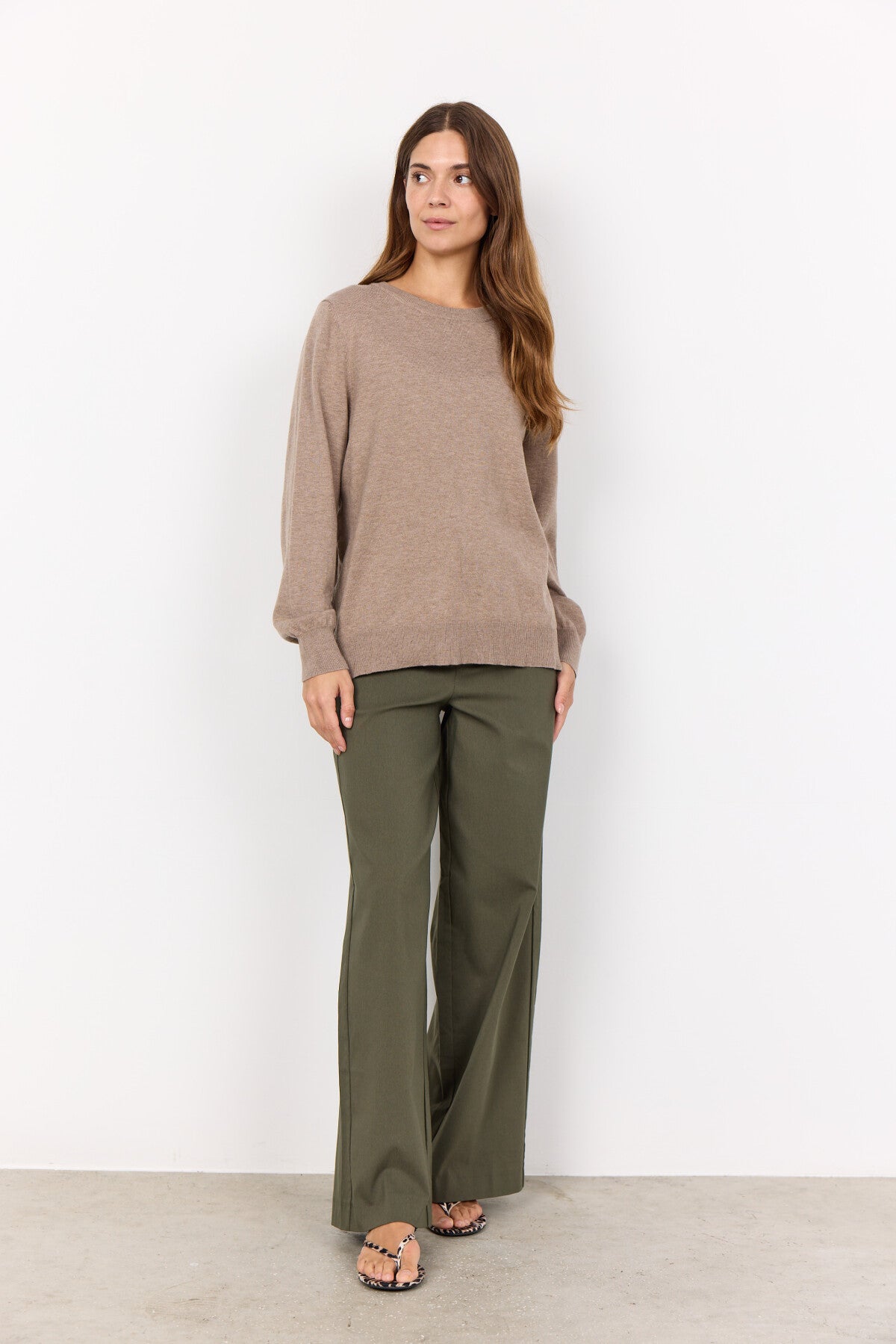 SC-NICOLINE 3 Pullover Dunkler Sand