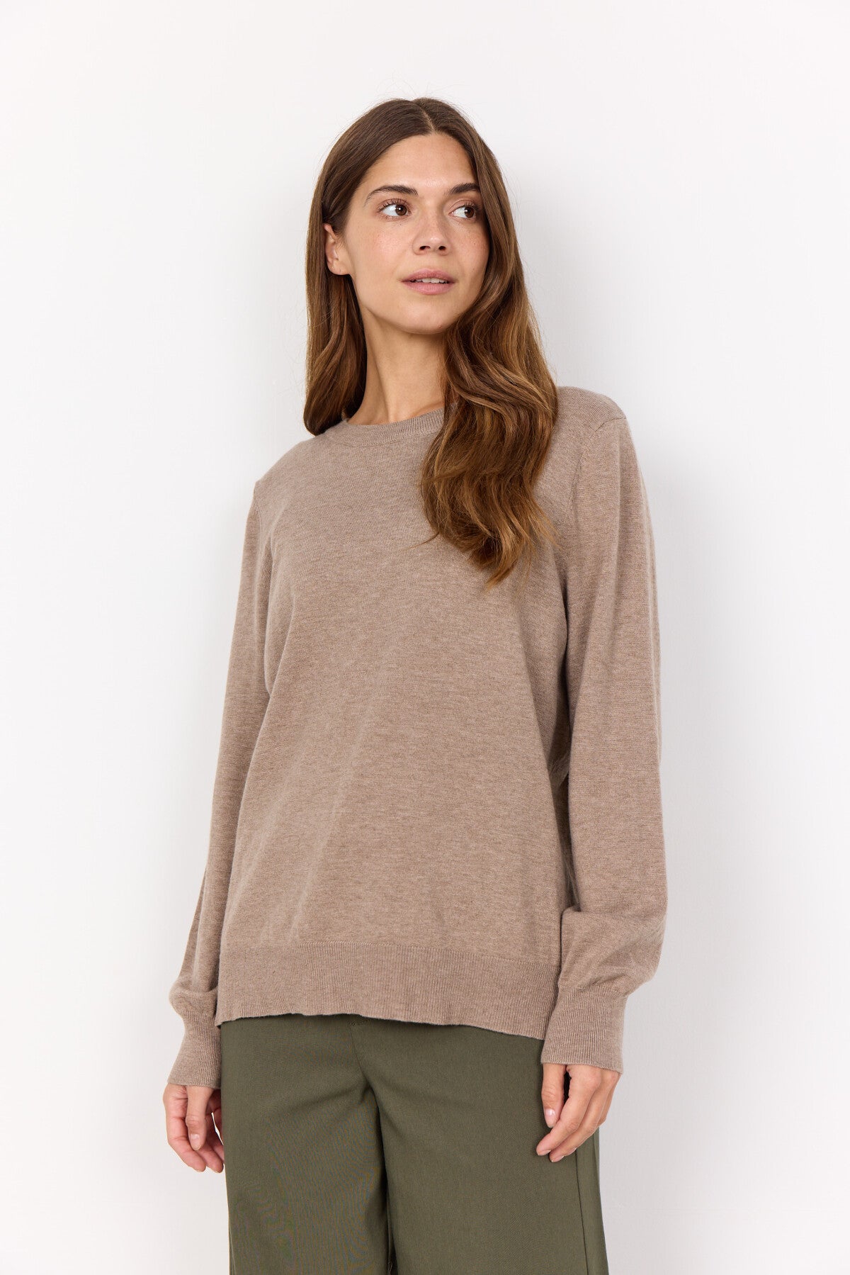 SC-NICOLINE 3 Pullover Dunkler Sand