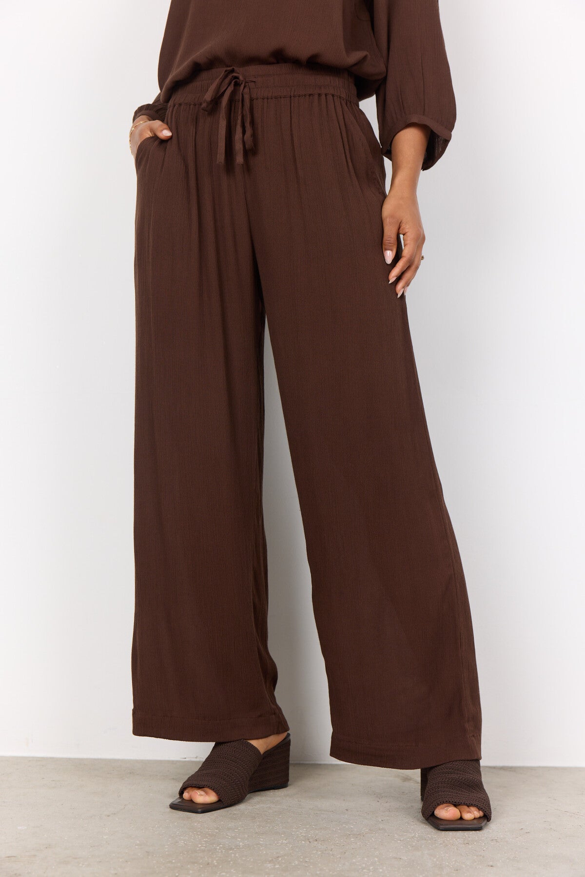 SC-RUTH PANT 1 Hose Dunkelbraun