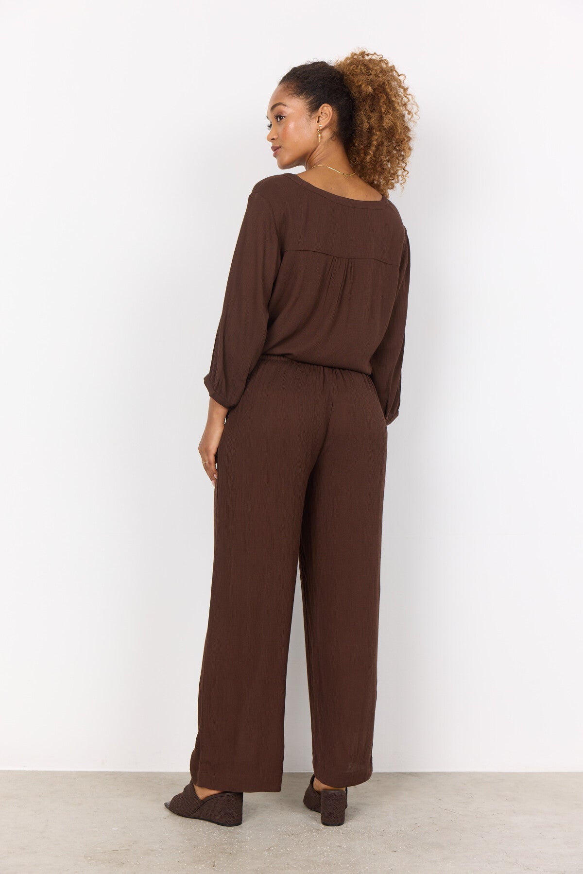 SC-RUTH PANT 1 Hose Dunkelbraun