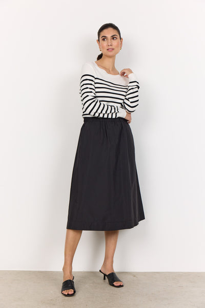 SC-DOLLIE STRIPE 783 Pullover Schwarz