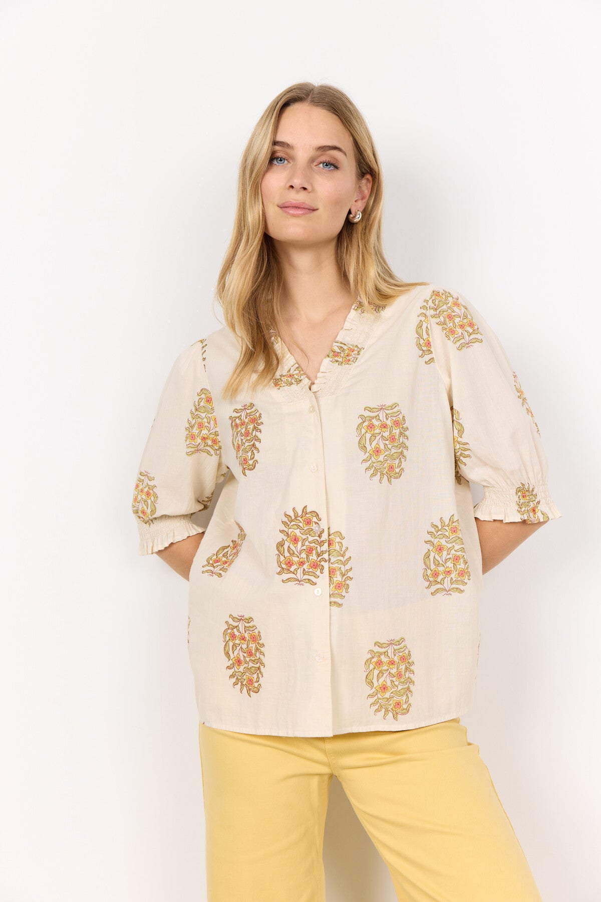 SC-POMPEIA 1 Bluse Creme